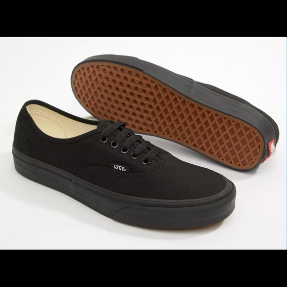 Vans Shoes | Vans Authentic Plimsolls in Black | Color: Black | Size: 9.5 Men 11 Women | Mbertilus's Closet